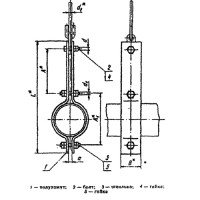 Блок хомутовый для подвесок трубопроводов ТЭС и АЭС 159 мм ОСТ 108.275.52-80 углер.