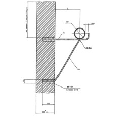 Крепление газопровода 50х400 мм УКГ 3.00-03 СБ