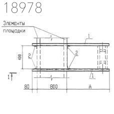 Крепления трубопроводов КПМ13-70-10 Т-ММ-08-2009-21