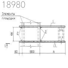 Крепления трубопроводов КПМ13-110-10 Т-ММ-08-2009-21