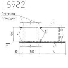 Крепления трубопроводов КПМ13-150-10 Т-ММ-08-2009-21