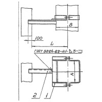 Кронштейн опорный 6КВВ-15 250х150 мм