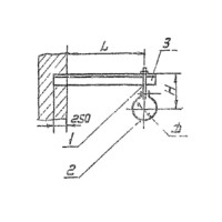 Кронштейн с подвеской 1КГВ-08 250 мм