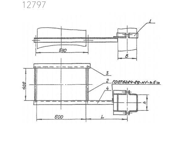 Кронштейн опорный 4КВВ-А-19 250х400 мм