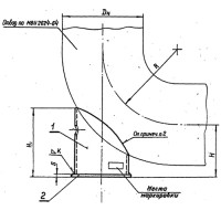 Опоры крутоизогнутых отводов 273 мм ОСТ 34 267-75