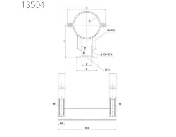 Опоры трубопроводов SFS 5377 250 мм