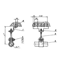 Подвеска для крепления трубопроводов АПЭ 1564.0-01 32 мм