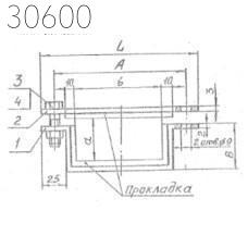 Подвески судовых трубопроводов тип 9-196х266-АМг 300 мм РИДФ.301525.001 0,235 кг