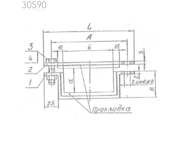 Подвески судовых трубопроводов тип 9-105х205-АМг 150 мм РИДФ.301525.001 0,251 кг