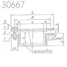 Подвески судовых трубопроводов тип 9-196х266-АМг 200 мм РИДФ.301525.001 0,231 кг