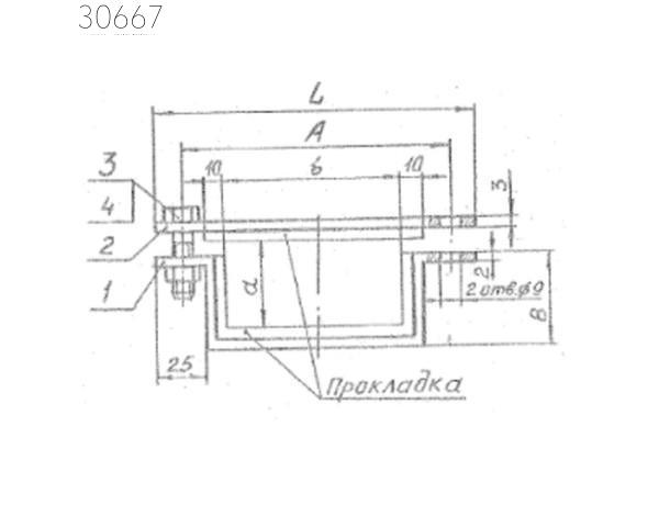 Подвески судовых трубопроводов тип 9-105х205-АМг 150 мм РИДФ.301525.001 0,243 кг