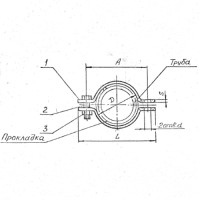 Подвески судовых трубопроводов тип 2-115-АМг 108 мм РИДФ.301525.001 0,18 кг