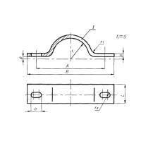 Полухомут для хомутовых опор 530х160 мм ОСТ 24.125.120-01 9,5 кг