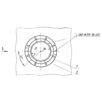 Опора неподвижная щитовая усиленная 530х740 мм ТС-667.00.00-01